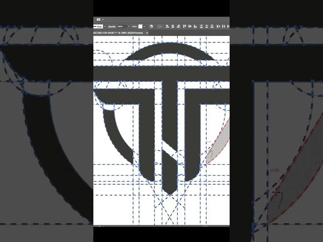 Tutorial Cara membuat logo keren di Adobe illustrator / Corel draw #shorts #logo #logodesign