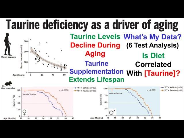 Taurine Extends Lifespan (In Mice): What's My Data? (6-Test Analysis)