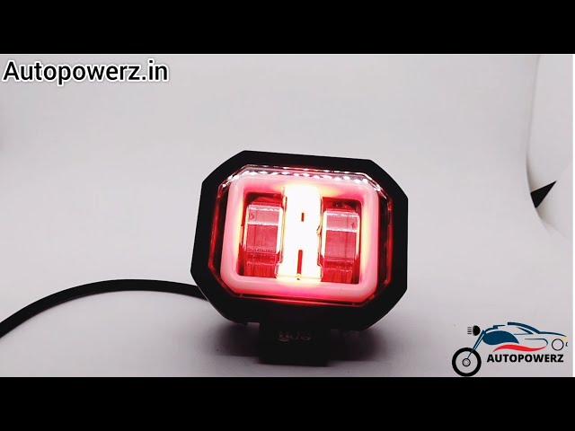 Autopowerz R square led fog projector light  DC9-80V 60W for All Motorcycle like Royal Enfield HJG