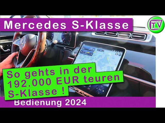 Bedienung Mercedes S-Klasse W223 S223 MB S350 S450 S580 4MATIC 2024