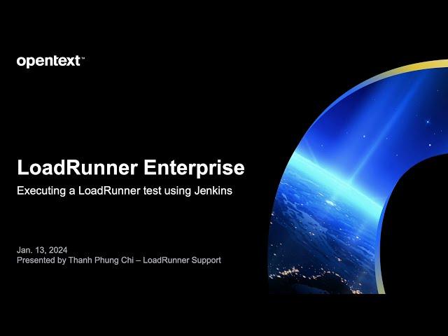 LoadRunner : How to integrate LoadRunner Enterprise and Jenkins