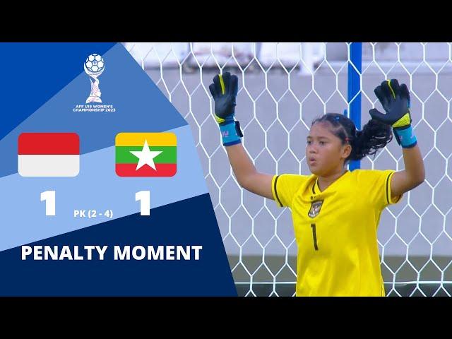 GREGET! Momen Adu Pinalti Indonesia VS Myanmar | AFF U19 WOMEN'S CHAMPIONSHIP 2023