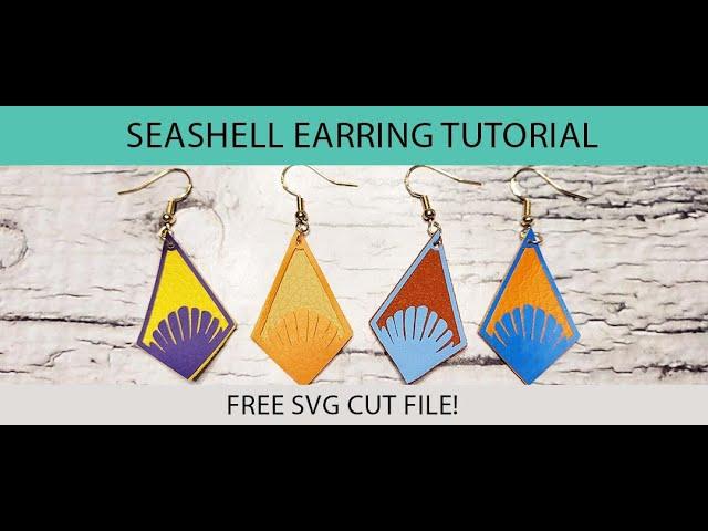 SEASHELL EARRING tutorial for cricut