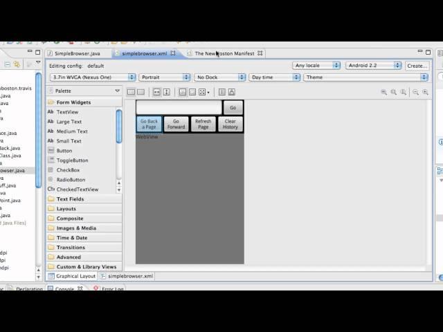 Android Application Development Tutorial - 89 - Create a Browser with WebView