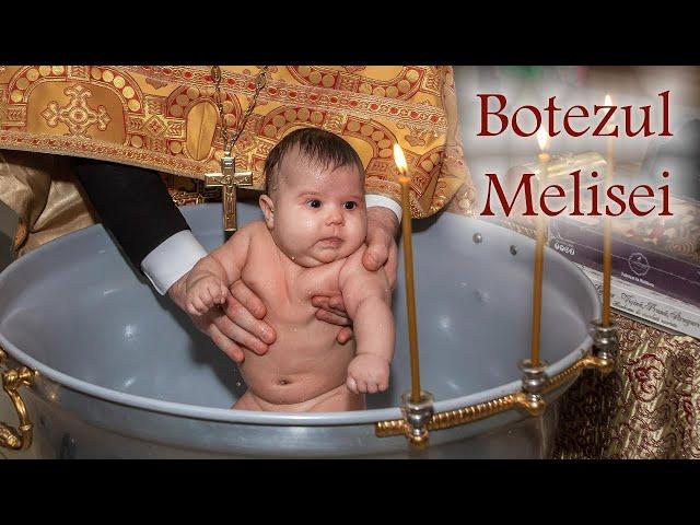 Botezul Melisei. Biserica Sfîntul Ilie, Chișinău Moldova. Clip de botez.