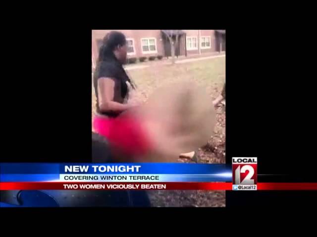 Two women stripped and viciously beaten caught on video