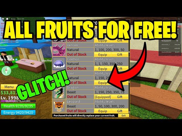 *GLITCH* HOW TO GET ALL FRUITS IN BLOX FRUITS FOR FREE (2022,2023)