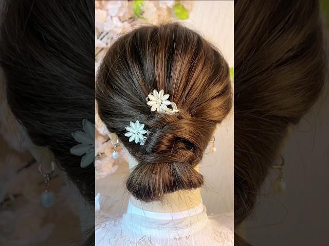 super easy quick hairstyles | Best  hairstyle #shaheen #hairstyle #shorts #bunhairstyle #ytshorts