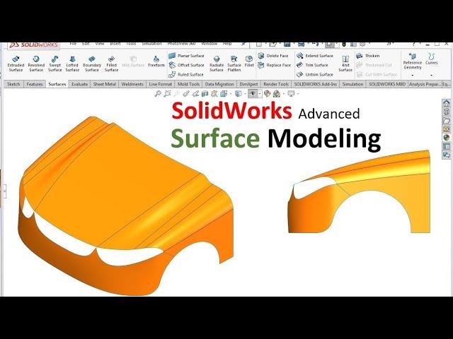 SolidWorks Advanced Surface Modeling-Car Modeling