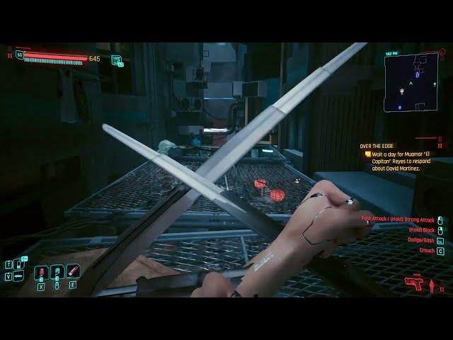 weird non cyberware mantis blades in cyberpunk 2077