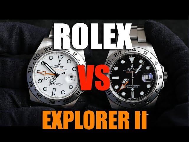 Rolex Explorer II 216570 - White vs Black