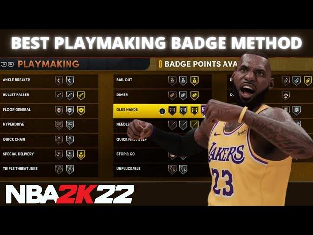 BEST AND FASTEST PLAYMAKING BADGE METHOD ON NBA 2K22 NEXT GEN