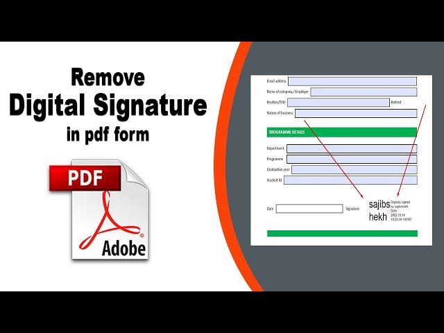 How to remove a digital signature from a pdf in Adobe Acrobat Pro DC 2022