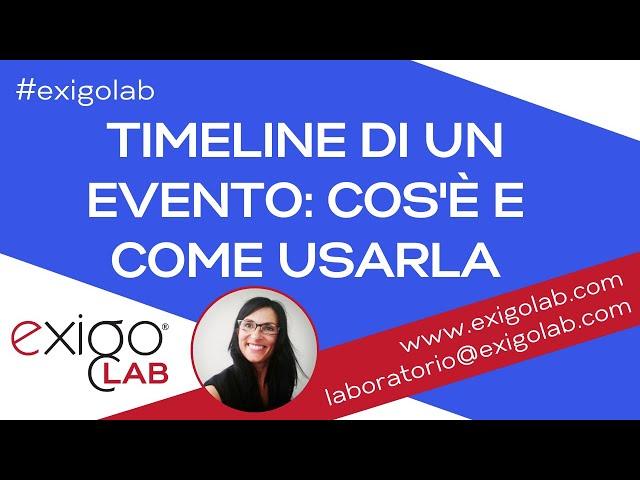 Timeline di un evento: cos'è e come usarla