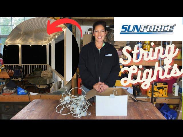 Complete SUNFORCE HOW TO GUIDE! Edison Style Solar Powered String Lights