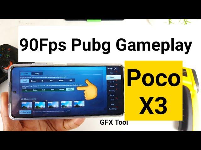 Poco x3 90fps pubg gameplay using GFX Tool