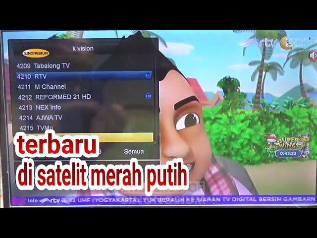 kabar k vision di satelit telkom4 dan chanel fta di telkom4