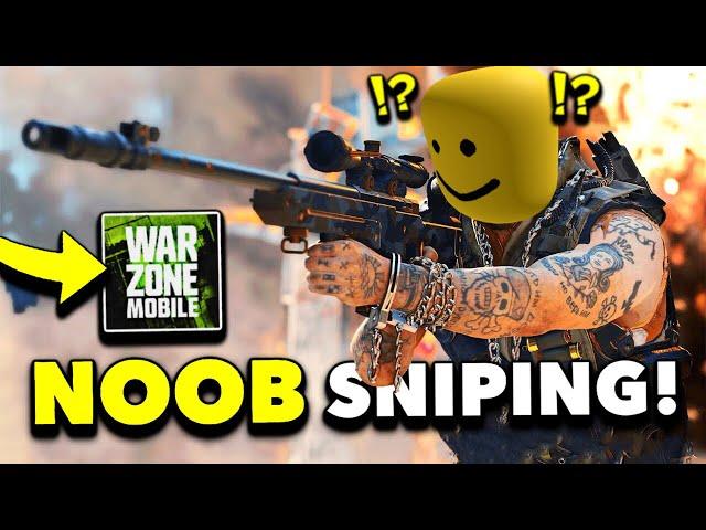 WHEN A NOOB TRIES SNIPING IN WARZONE MOBILE...