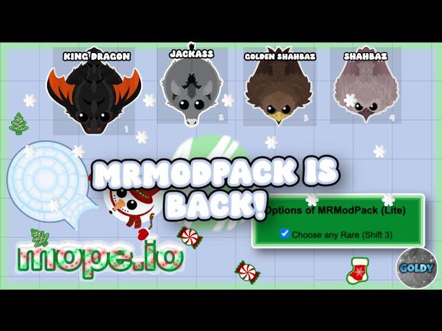 Mope io Mrmodpack is back!!! Cool Features