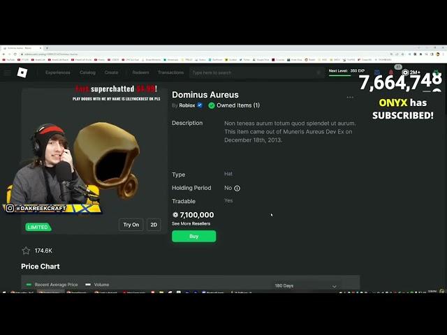 @KreekCraft Realizes still owns the Dominus Aureus