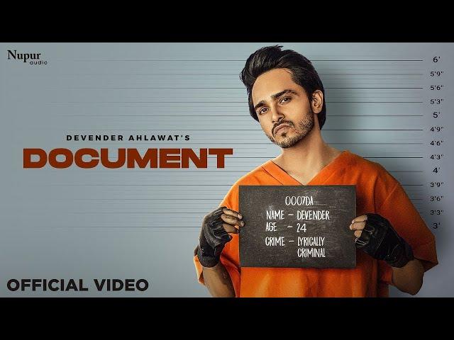 Document (Official Video) | Devender Ahlawat | New Haryanvi Songs Haryanavi 2024 | Nav Haryanvi