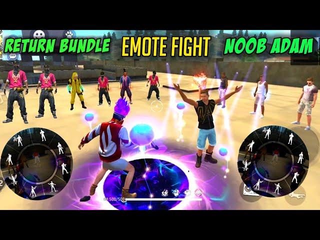 Free Fire Emote Fight On Factory Roof || Old & Rare Bundle Vs Adam  || Garena Free Fire  Y GAMING