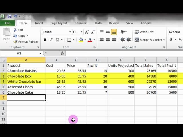 Microsoft Excel Tutorial: A Basic Introduction