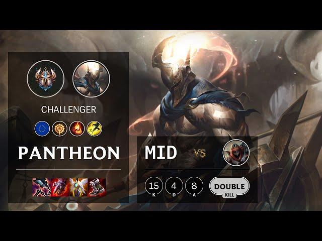 Pantheon Mid vs Zed - EUW Challenger Patch 11.11