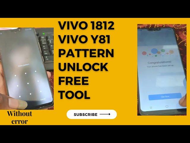 Vivo 1812 Y81i Pattern Unlock | How to Remove Pattern Lock Free Vivo 1812 (Y81i)