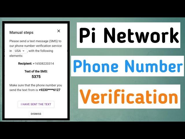 Pi Network phone number verification in 01 minutes.