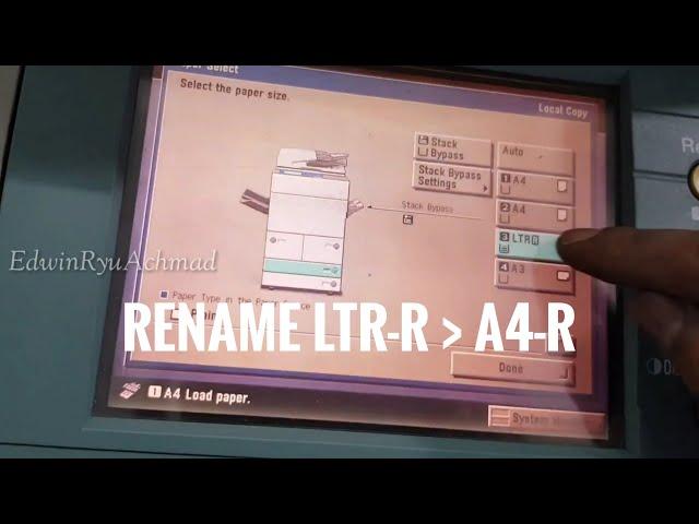 Rename LTR-R to A4-R || CST3 || Canon iR5050/5055/5065/5075/5070/5570/6570 Series