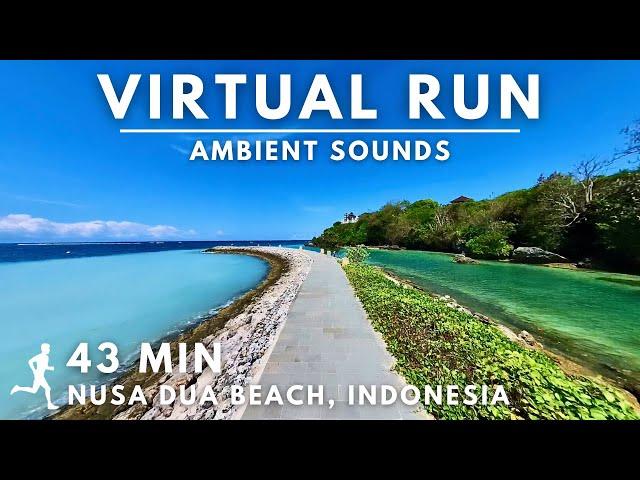 Virtual Running Video For Treadmill in #Bali Nusa Dua Beach #virtualrunningtv #virtualrun #Indonesia