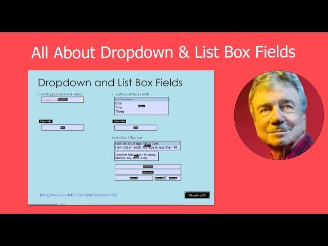 Creating Dropdown and List Box Fields in Acrobat Pro DC