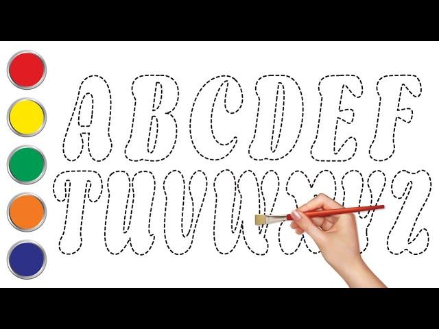 How to Write Letters for Children - Teaching Writing ABC for Preschool - Alphabet for Kids