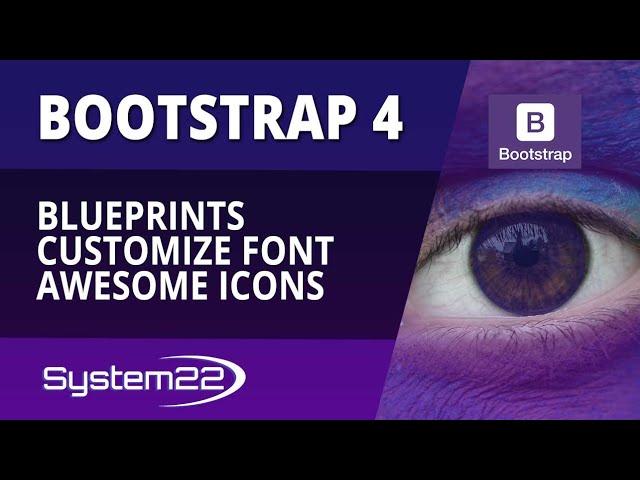 Bootstrap 4 Blueprints Customize Font Awesome Icons