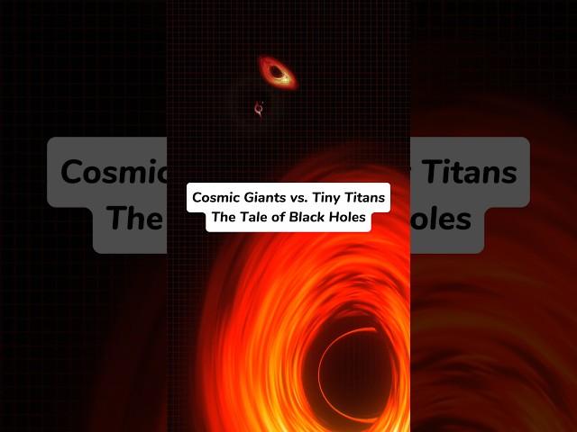 Cosmic Giants vs. Tiny Titans: The Tale of Black Holes. #shorts