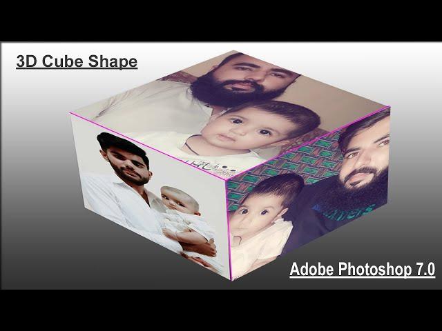 How to Make 3D Cube Shape in Photoshop 7.0 | Tech With Skills