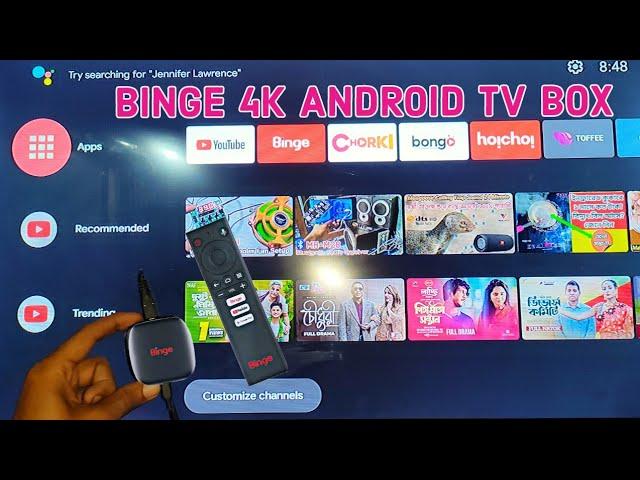 Robi Binge || 4K Android Tv Box User Experience and Review