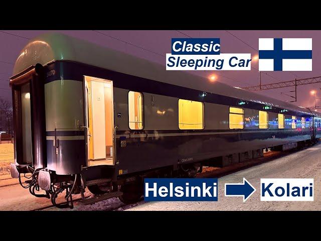 Finnish Night Train Helsinki - Kolari in Classic Sleeping Car (part 1: Helsinki - Tampere - Oulu)