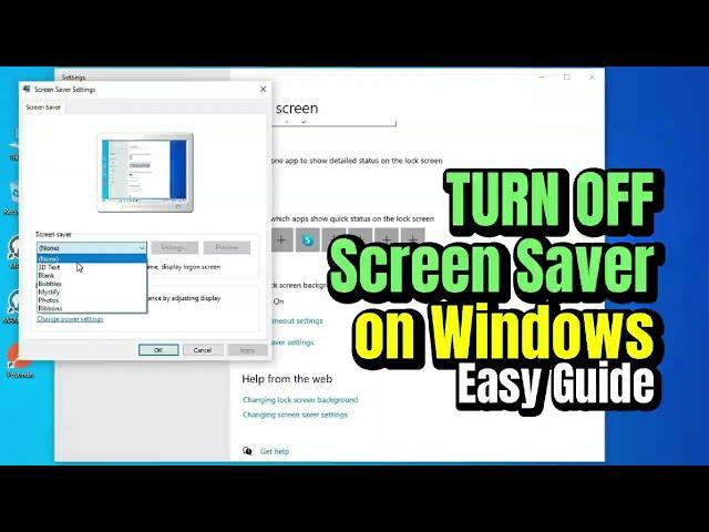 How to Turn Off Screen Saver on Windows 10/11