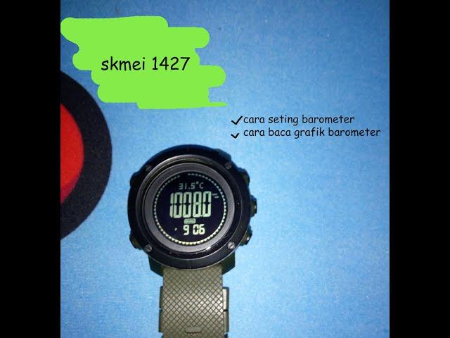 barometer setting skmei 1427