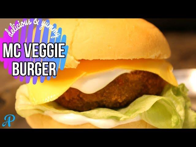 McVeggie Burger Recipe | Veggie Burger | Veg Cheese Burger | McDonalds Burger Recipe