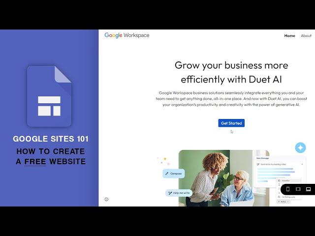 Google Sites Tutorial 2023 - How to Use Google Sites to Create a Free Website