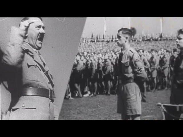 Hitler Speeches - Youth Address - Stock Footage