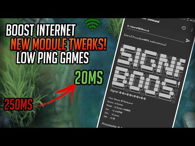 Tweaks! Boost Internet Using This module!-Low ping/Better gameplay