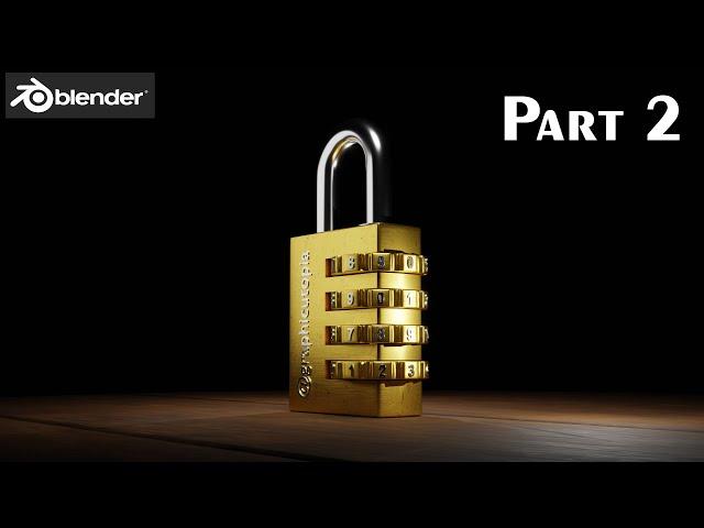 Blender 3.5 Safe Combination Lock Tutorial - Part 2