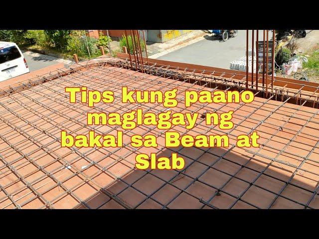 tips kung paano maglagay ng Rebar sa Beam at Slab