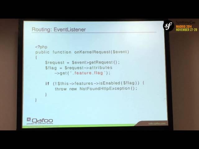 SymfonyCon Madrid 2014 - Benjamin Eberlei - Feature Flags with Symfony