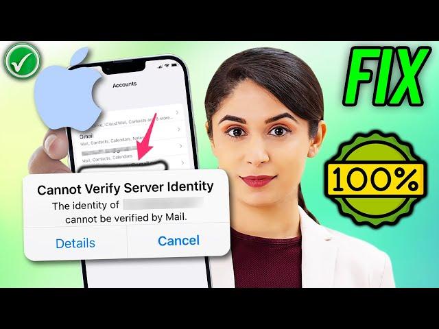 How To Fix "Cannot Verify Server Identity "on iPhone 2024 | 100% Work