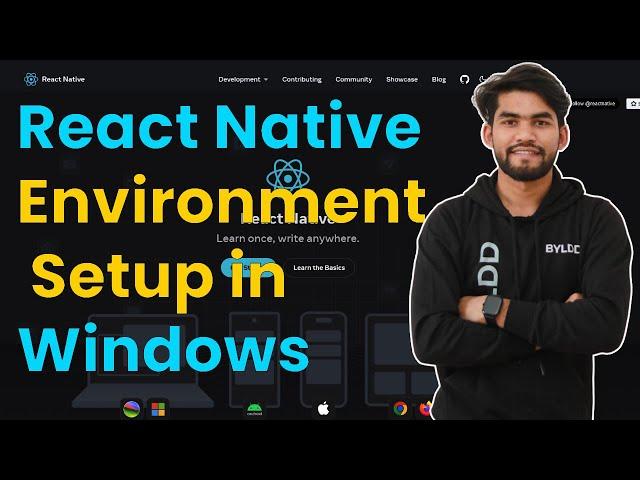 How to Setup React Native Environment  in Windows 11 (2024) and Make Your First App in React Native